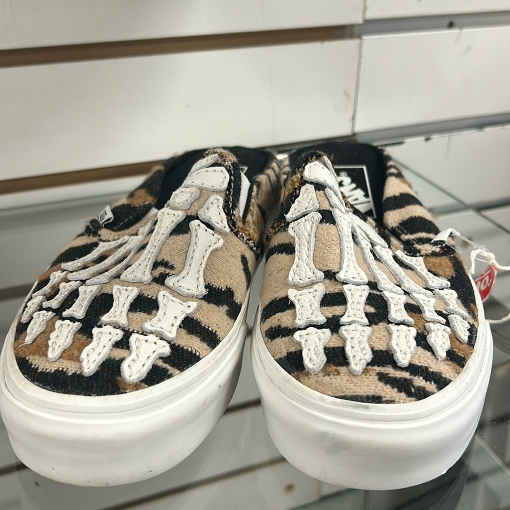 Vans Slip-On Mule Women's 5 Hazy Bones Blanc De Blanc
